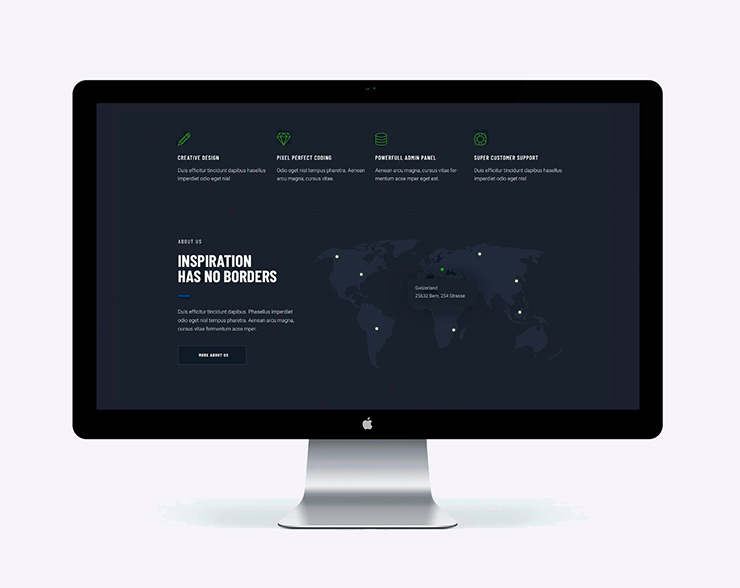 Вебсайт на екрані комп'ютера